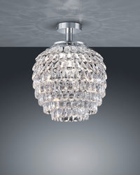 Plafoniera da Interno  E27 in Metallo Cromo