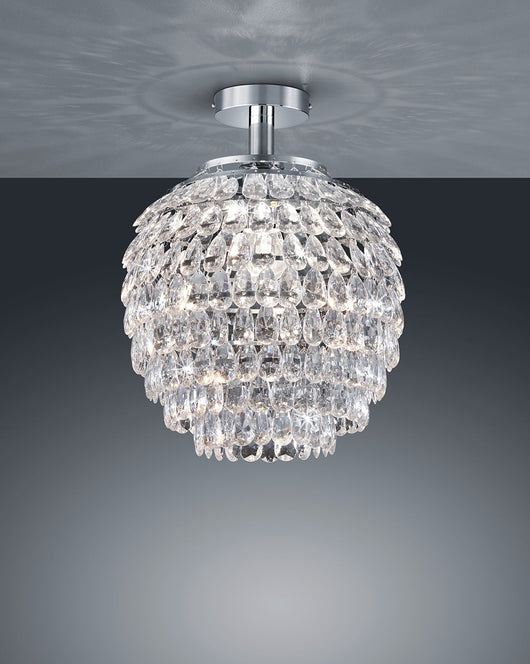 Plafoniera da Interno  E27 in Metallo Cromo