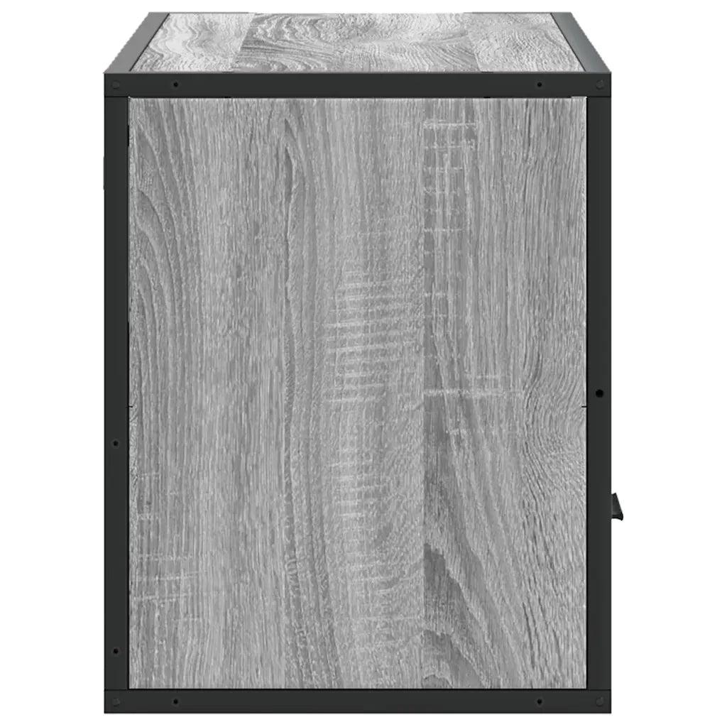 vidaXL Mobile TV Grigio Sonoma 80x31x39,5 cm Legno Multistrato Metallo