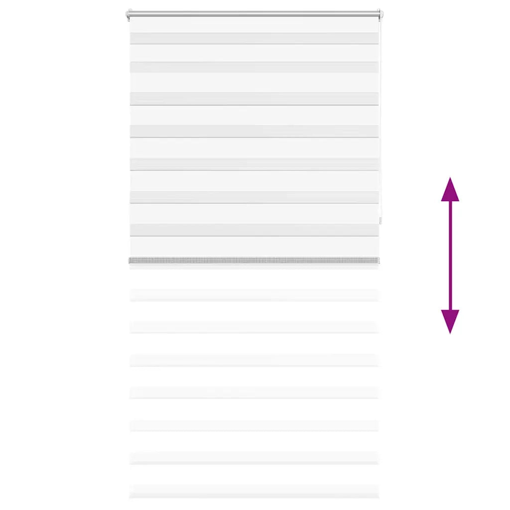 Tenda a Rullo Oscurante Zebra 120x230 cm Bianca cod mxl 46315