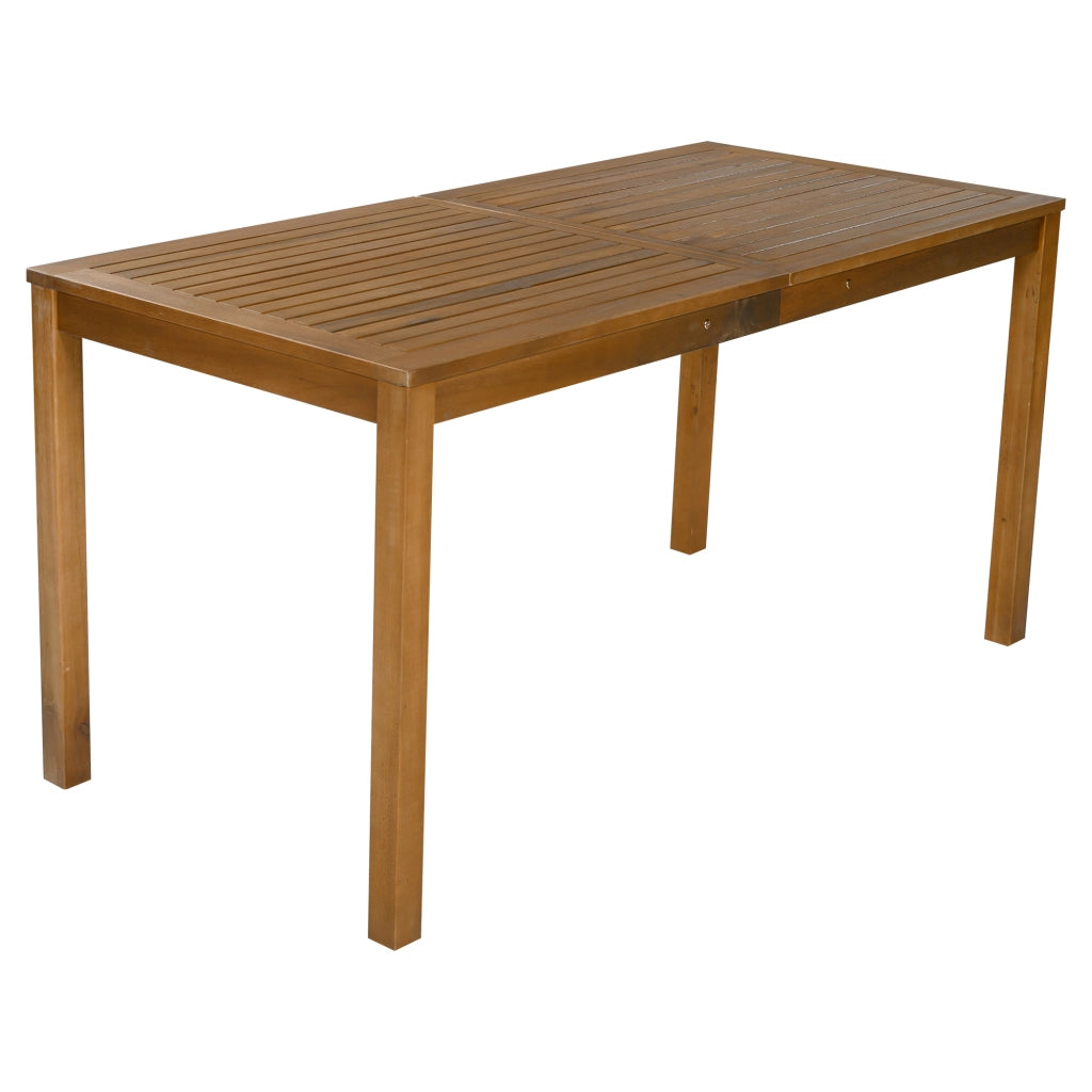Set Salotto da Giardino 6 Pezzi con Divano, 2 Poltrone, 2 Pouf e Tavolo ¨C MINIMAL ¨C Acacia, Beige