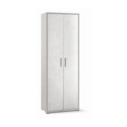 ARMADI DA ARREDO CON 2 ANTE DIMENSIONI 199X71X41 CM COLORE OSSIDO BIANCO