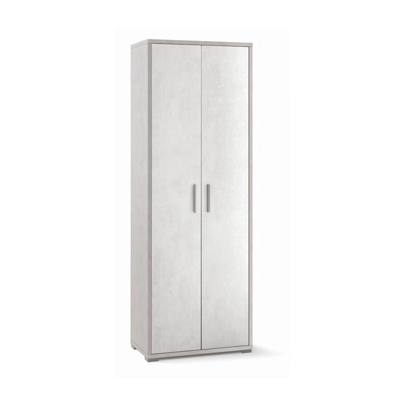 ARMADI DA ARREDO CON 2 ANTE DIMENSIONI 199X71X41 CM COLORE OSSIDO BIANCO