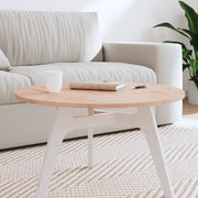 Piano per Tavolo Ø70x1,5 cm Rotondo in Legno Massello di Faggio 355910