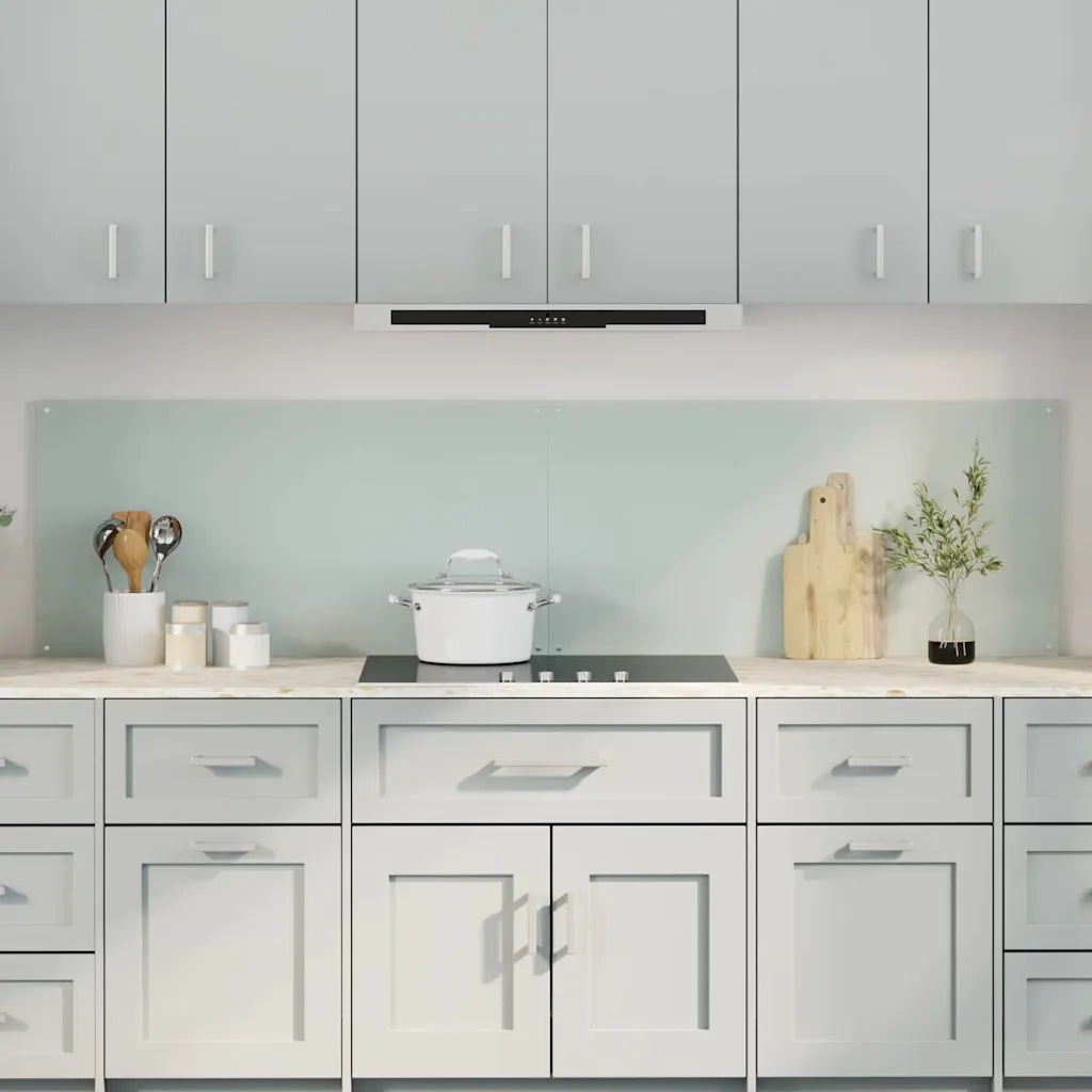Schienale da cucina 2 pcs Bianco 100 x 50 cm vetro temperato 3415423