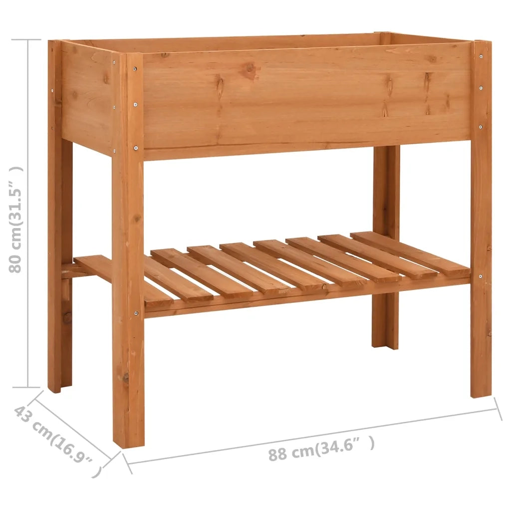 Fioriera-Vaso-Contenitore per Piante 88x43x80 cm in Legno di Abete