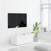 Mobile Porta TV-Mobile per TV-Credenza TV Bianco 80x34x30 cm in Legno Multistrato