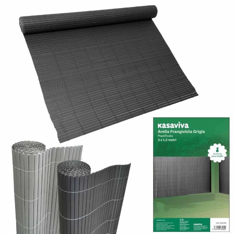 Arella Frangivista Plastificata Grigio 300 x 150 cm