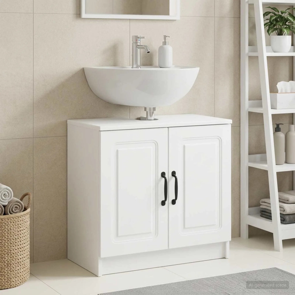 Armadio per Lavabo da Bagno UTRECHT Bianco 59,5 x 31,5 x 59 cm 897665