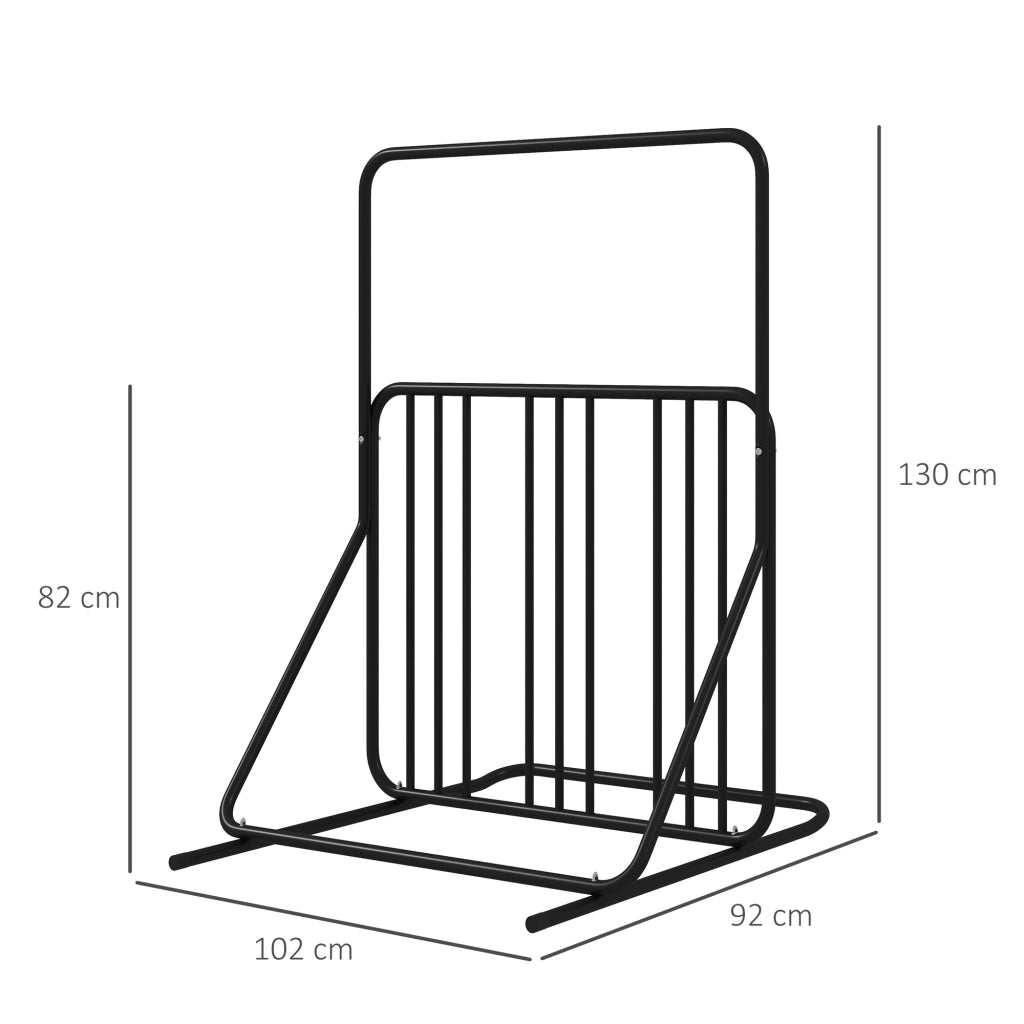 Portabiciclette per 4 Biciclette ¨C Zephmum ¨C Nero 102x92x130 cm