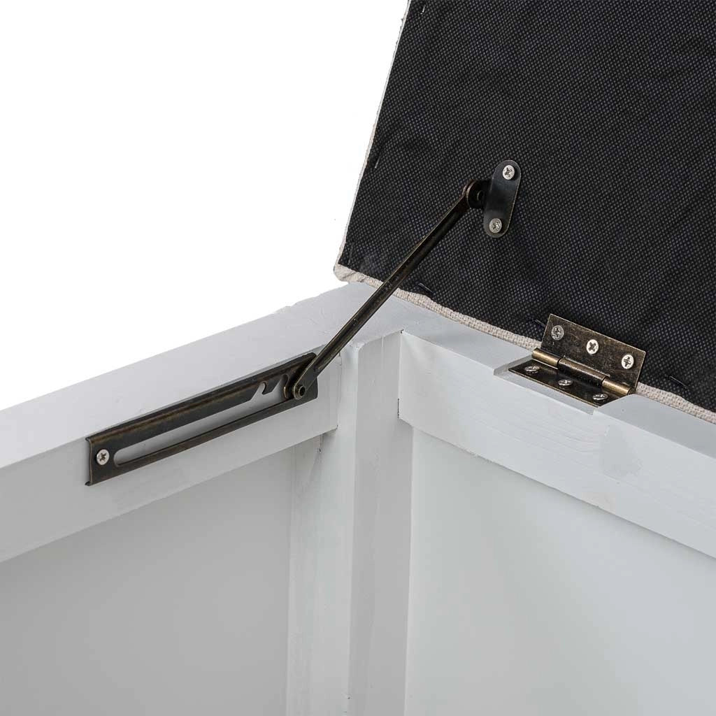 Panca in legno bianco 120x43x48h cm