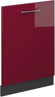 Pannello frontale della lavastoviglie Fame-Line, Rosso bordeaux lucido, 60 cm senza piano di lavoro, per la combinazione con altri moduli della serie Fame-Line