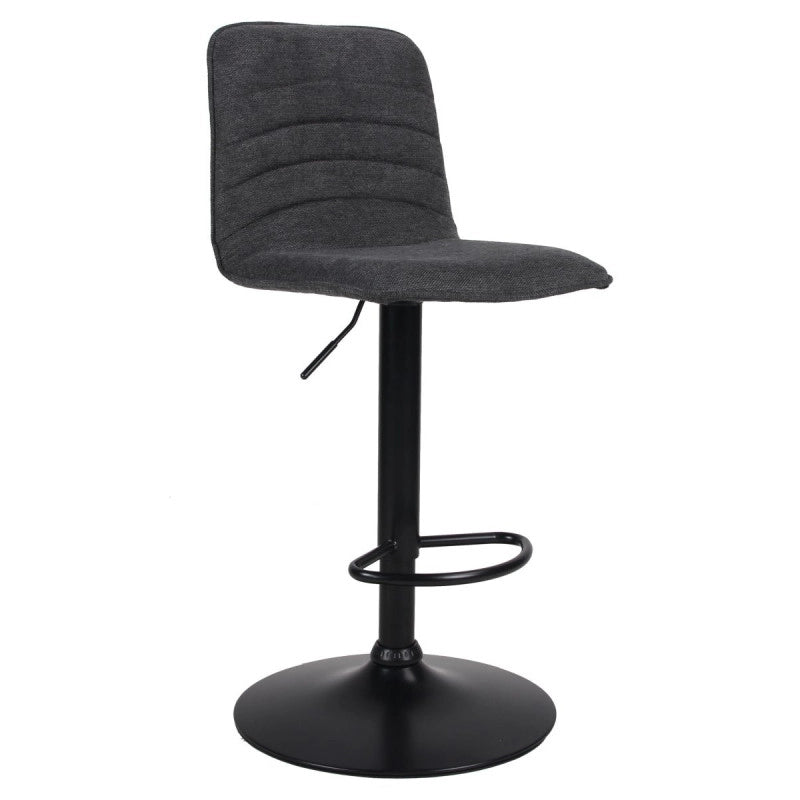 Set di 2 Sgabelli Charlie In Tessuto Gruppo Scuro