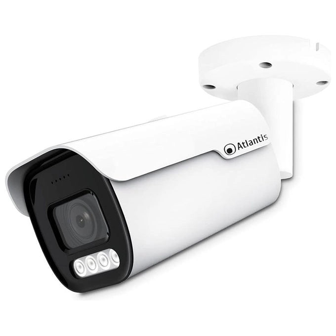 Atlantis Land A11-U827S-BPVM Ultraplex Telecamera IP Bullet 8MP 4K PoE IR 30m IP67 H.265 sensore CMOS 1-2.8'' colore Bianco