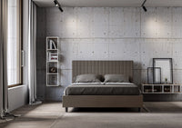 Letto Matrimoniale Large 180x190 cm Senza Rete Sunny Cappuccino