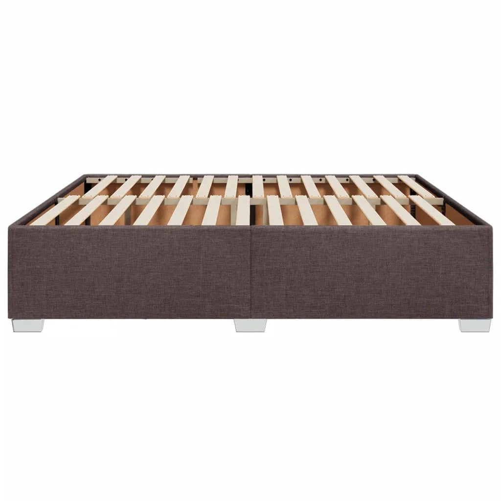 Giroletto senza Materasso Marrone Scuro 180x200 cm Tessuto 3284495