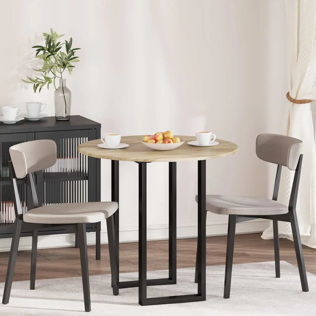Piano del tavolo rovere sonoma Ø 80 x 1,5 cm Legno multistrato