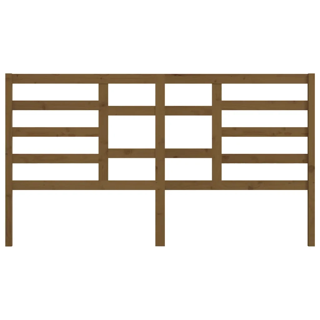 Testiera per Letto ambra 206x4x104 cm in Legno Massello di Pino 818163
