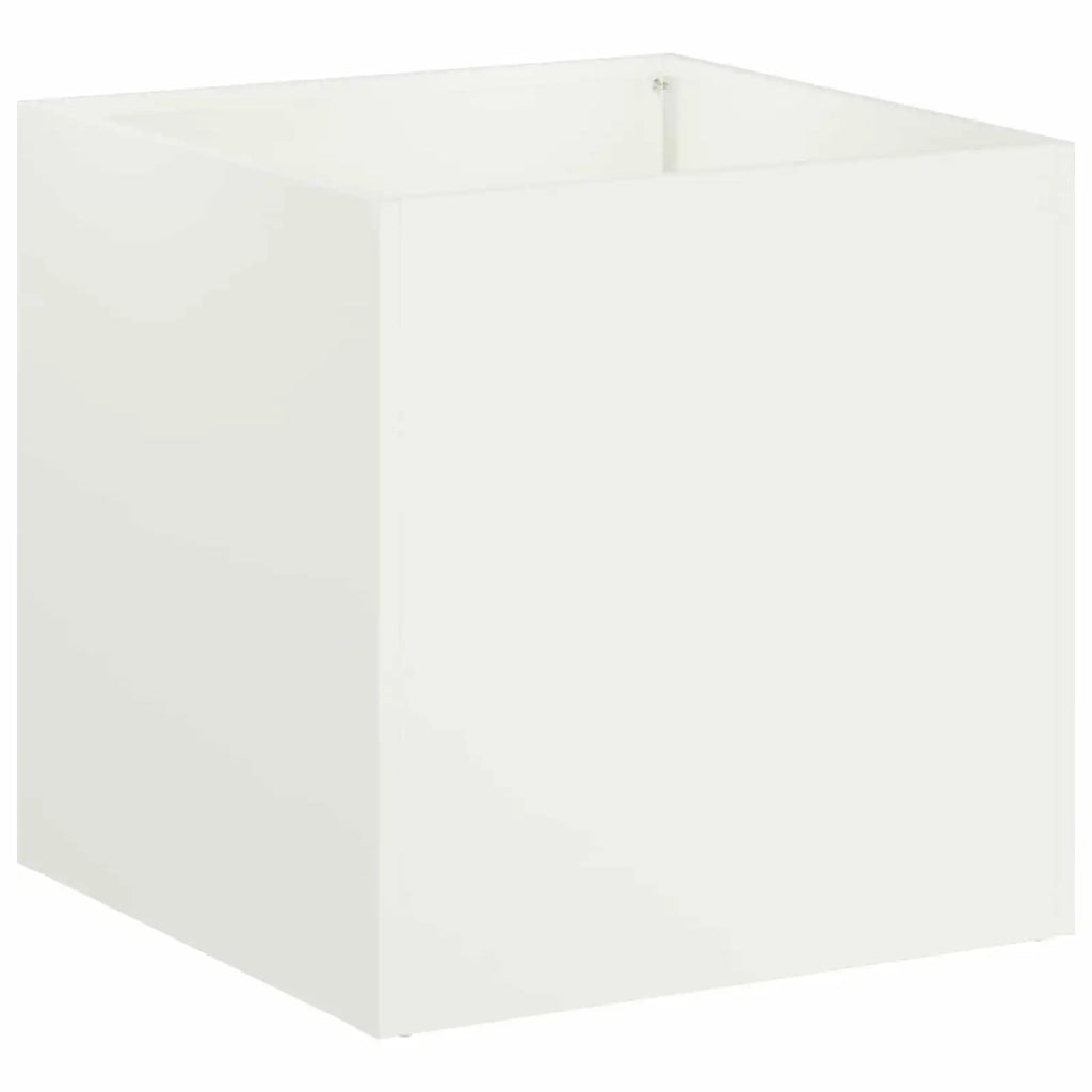 Vaso da giardino 2 pz Bianco 35 x 35 x 35 cm 8004955