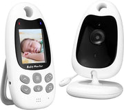 Babyfono con Càmara e Audio, Funzione di Voce, Intercom Portatile 2.4 GHz, Visione Notturna, Monitoraggio della Temperatura