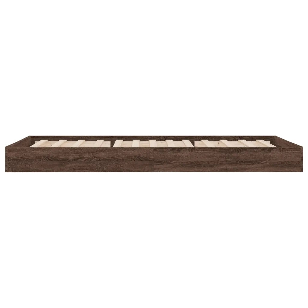 Giroletto senza Materasso Rovere Marrone 75x190cm in Truciolato