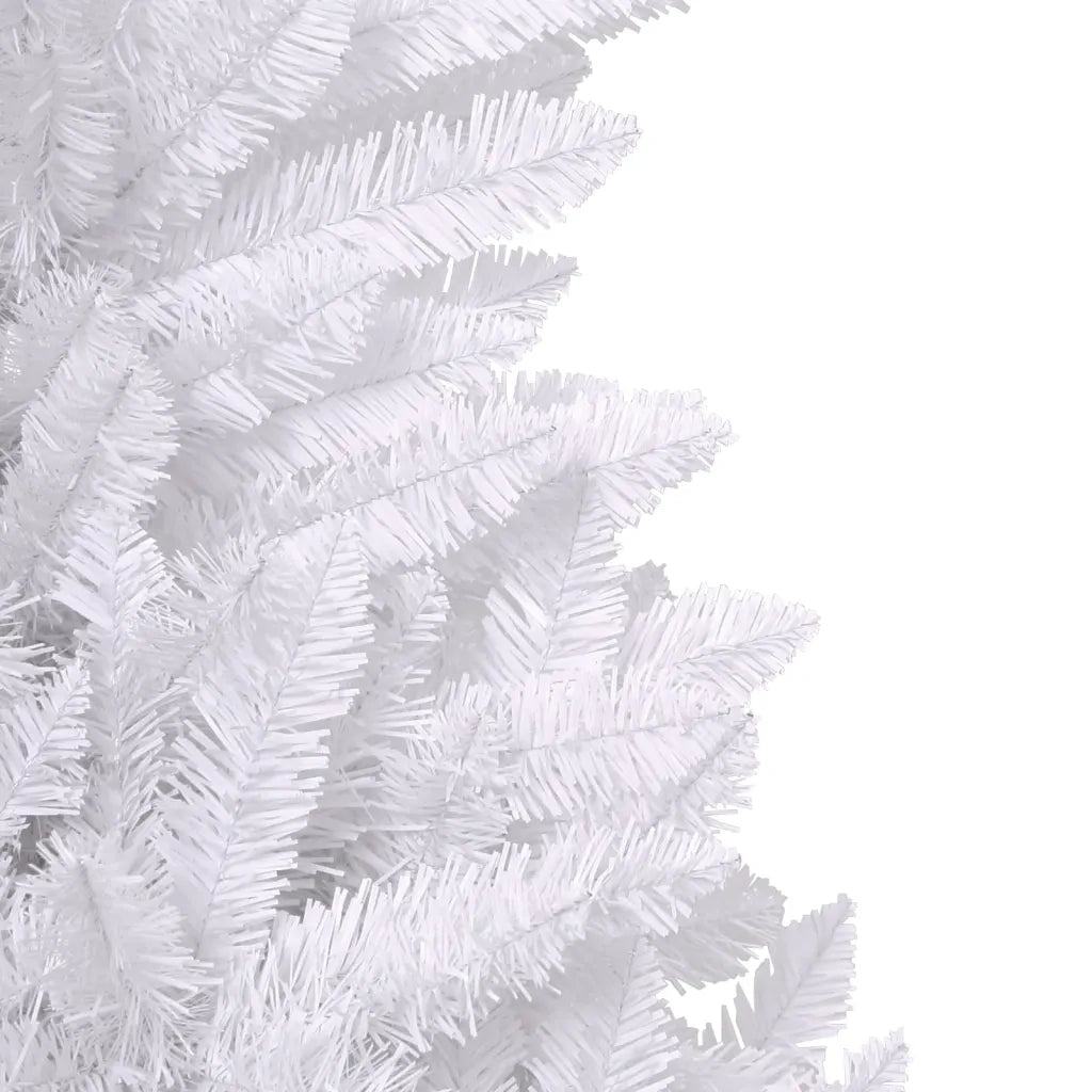 vidaXL Albero di Natale Artificiale Incernierato con Base Bianco 210cm