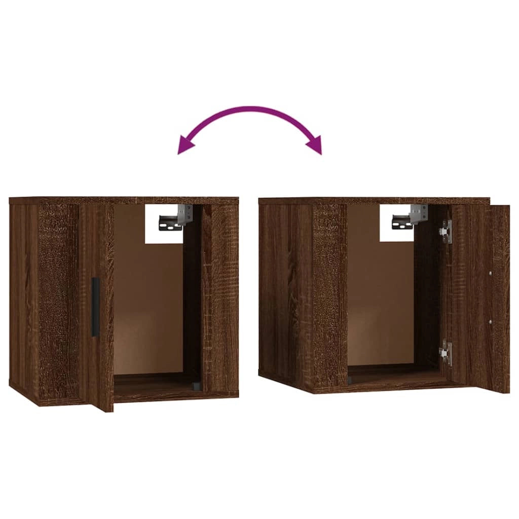 Mobile TV multimediale scaffale TV mobile TV credenza TV sala da pranzo soggiorno camera da letto da parete rovere 40 x 34,5 x 40 cm marrone 02_0028102