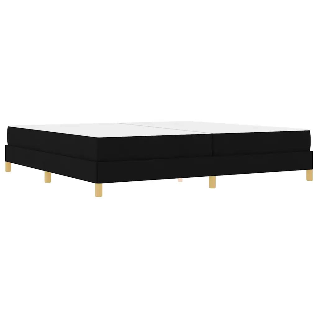 vidaXL Letto a molle Nero e Marrone 200 x 200 cm