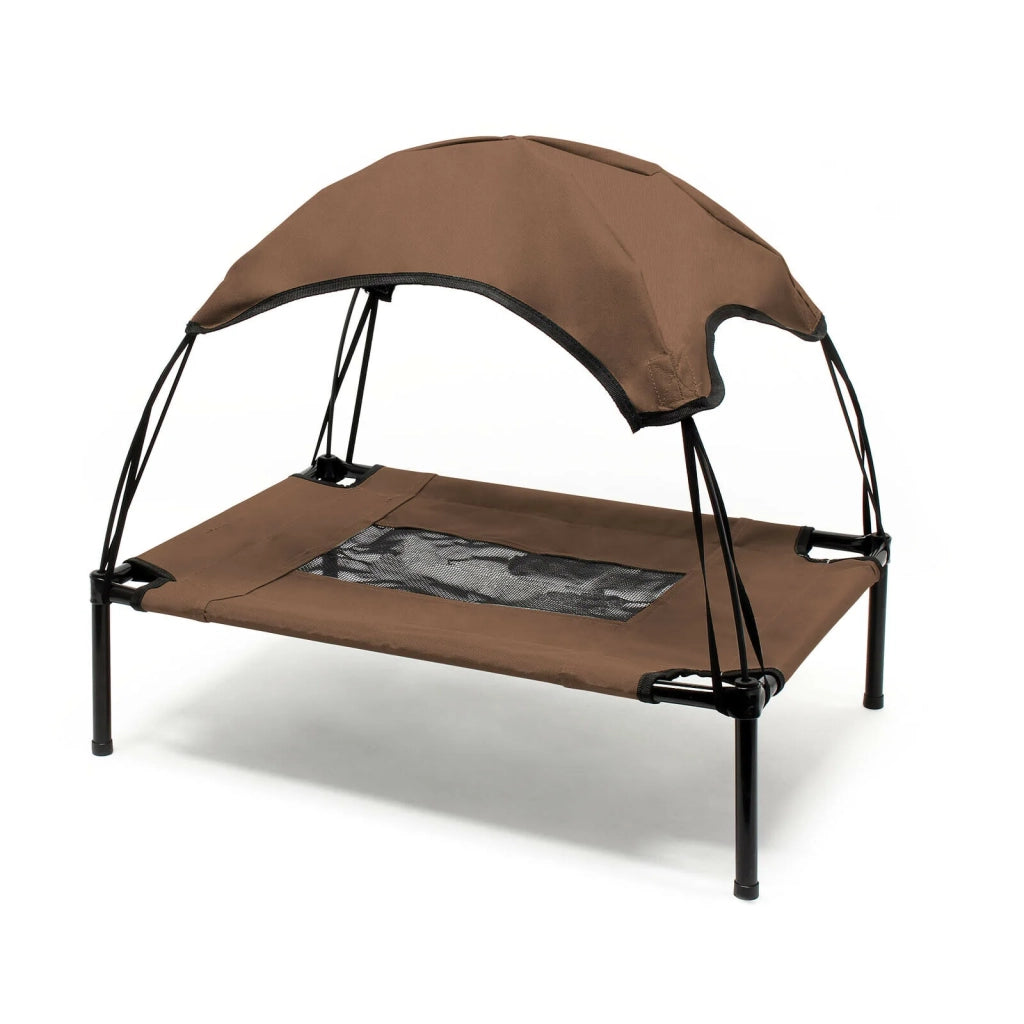 Sdraio per cani marrone 76 cm 20 kg max letto rialzato protezione solare M relax 16_0000530