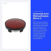 Fascia di protezione universale per auto - 60 mm - Carbone - Modello singolo - Duraturo - Protettori di ruota