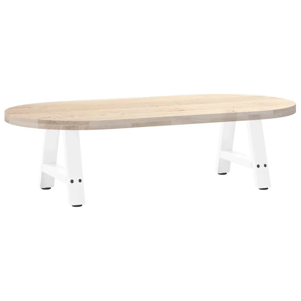 Set di 2 gambe per tavolino da caffè a forma di A dimensioni 40 x 30 cm supporti stabili design moderno acciaio bianco 02_0057093