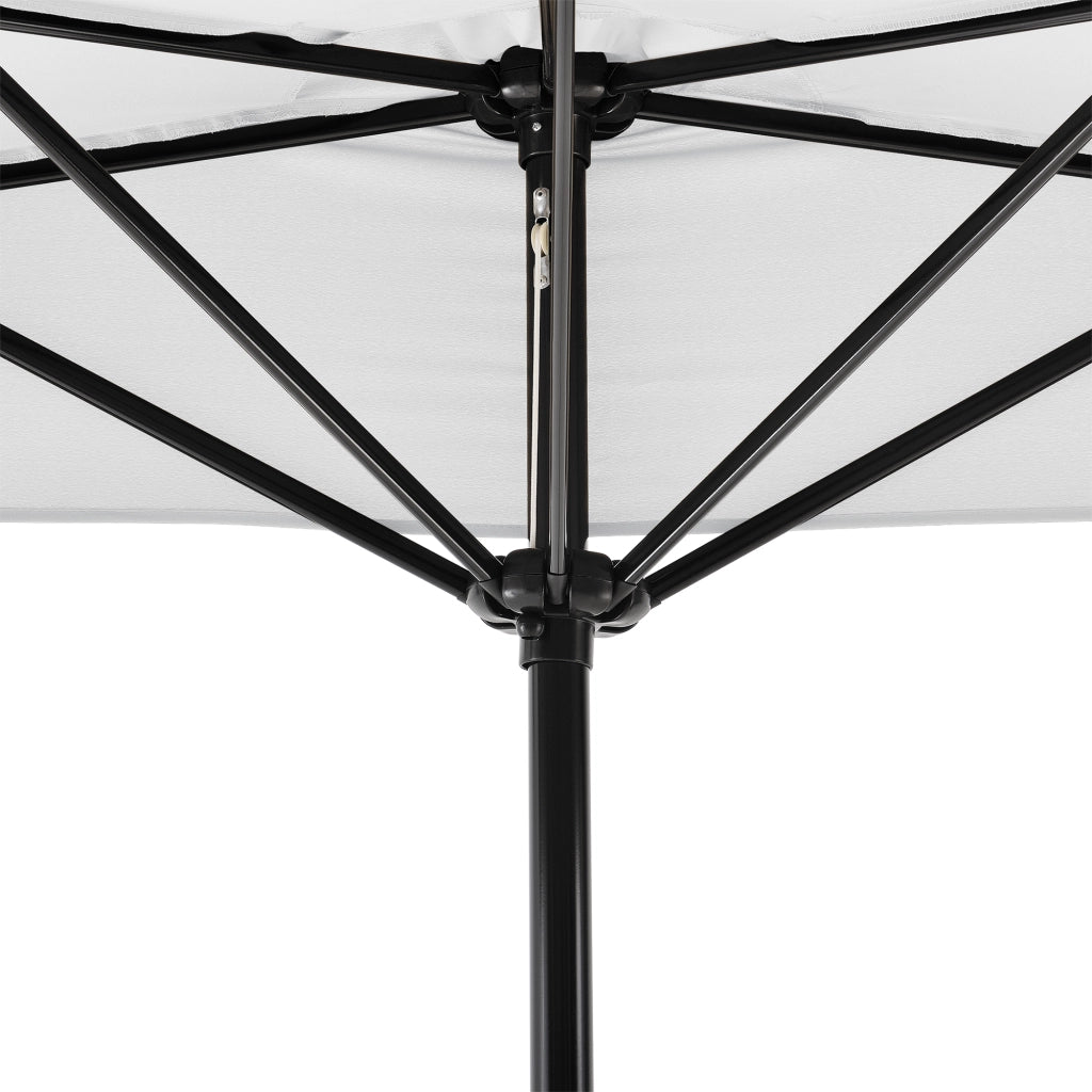 Ombrellone a Semicerchio Eger Parasole a Mezzaluna 300x150 cm Bianco casa.pro