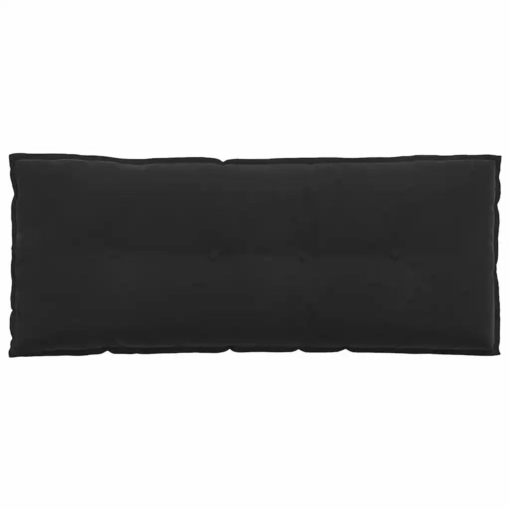 Cuscino per Schiena Nero 120 x 50 cm Tessuto in Cords 42014810