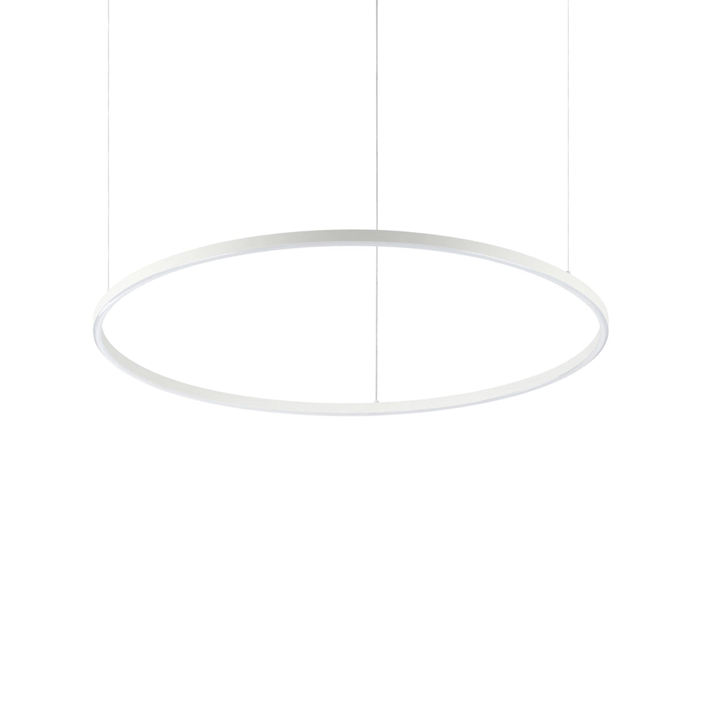 Sospensione Moderna Oracle Alluminio-Plastiche Bianco Led 55W 3000K D90Cm