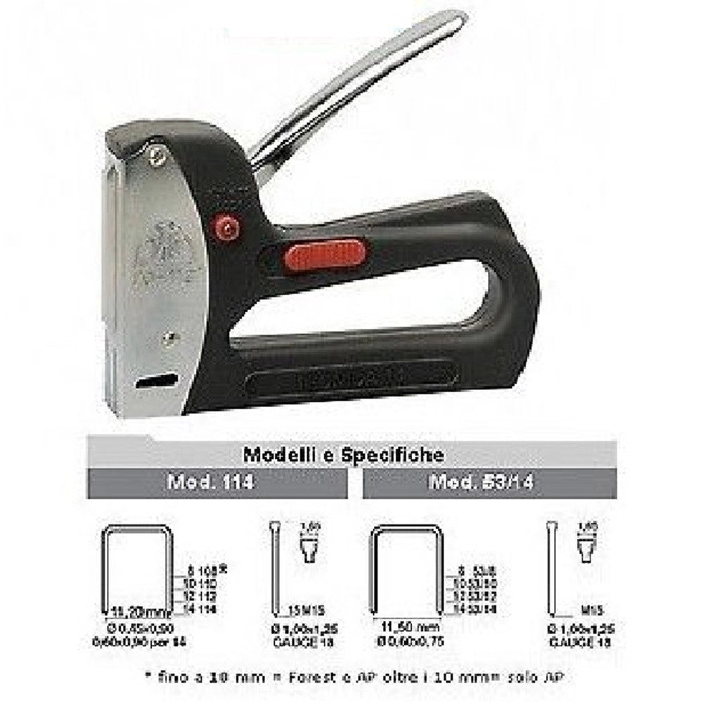 Trade Shop - Fissatrice Manuale Maestri Tecnica 14 Semiprofessionale In Resina E Acciaio -