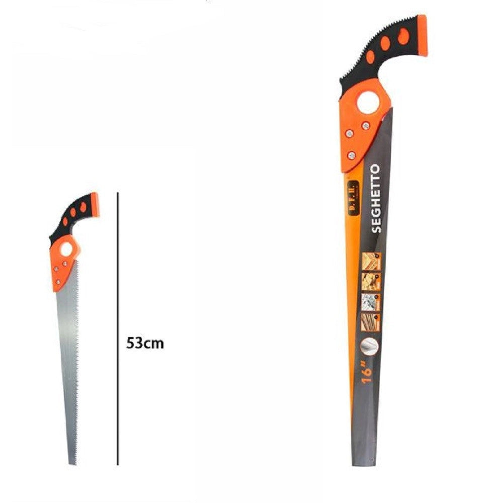 Trade Shop - Seghetto Sega Segaccio 16″ 53cm Acciaio Per Potatura Giardino Giardinaggio 07969 -