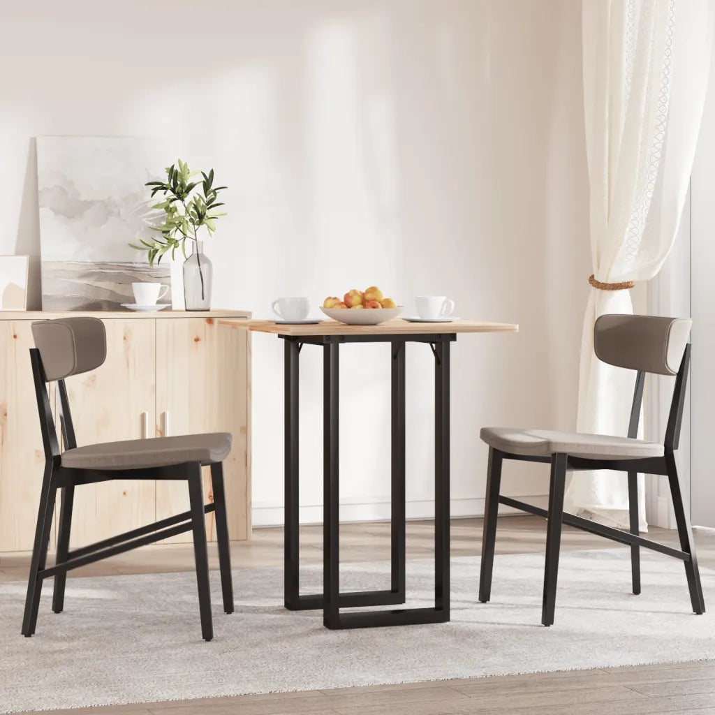 Telaio Gambe a O per Tavolo da Pranzo 80x40x73 cm in Acciaio