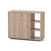 Scarpiera a 2 ante 80 x 31 x 64,5 cm con ripiani regolabili in un design accogliente e naturale 20_0018379