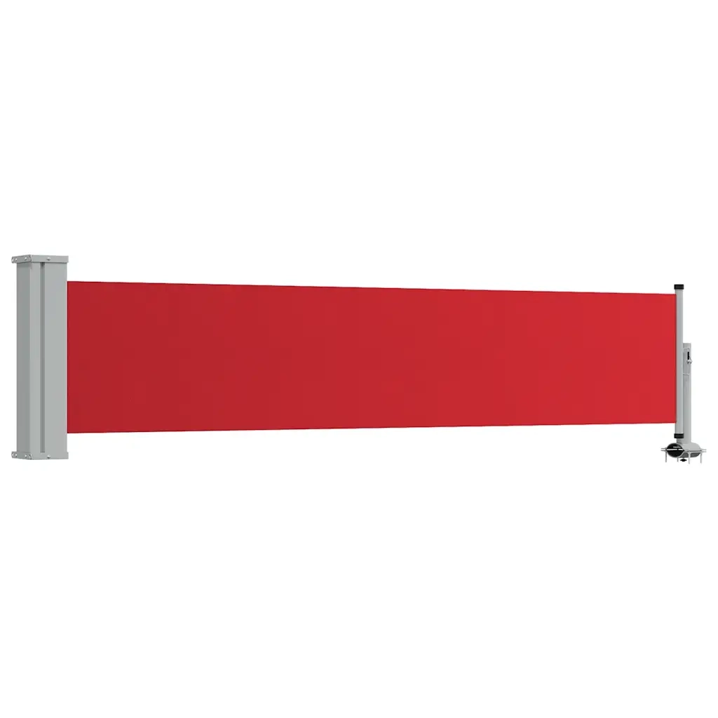 Tenda Laterale Retrattile per Patio 60x300 cm Rossa 48357