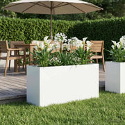 Vaso da giardino Bianco 120 x 40 x 60 cm 8005891