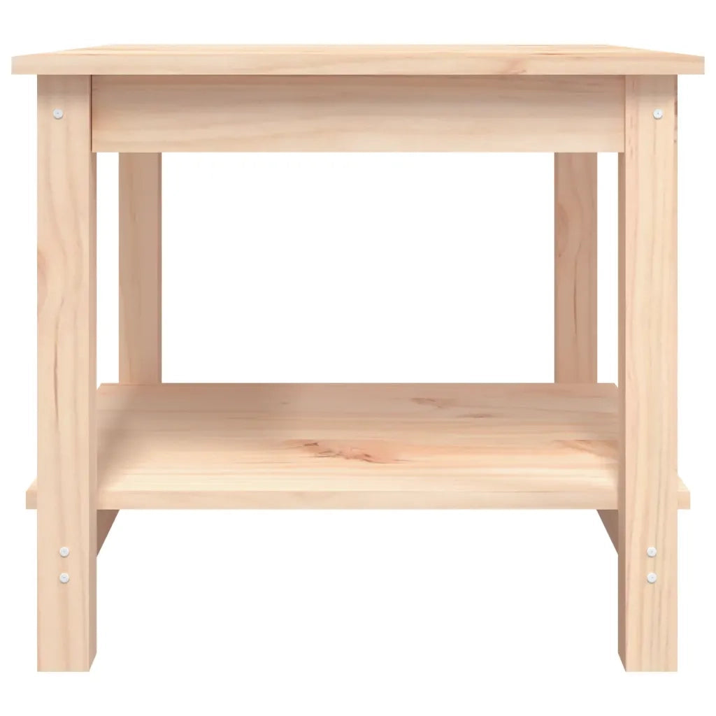 Tavolino da Salotto 50x50x45 cm Legno Massello di Pino 822277