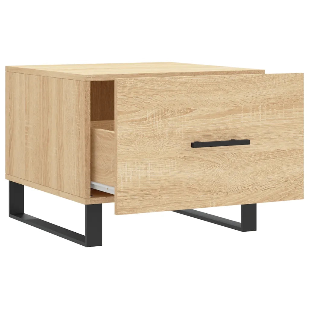 Tavolini Salotto 2pz Rovere Sonoma 50x50x40cm Legno Multistrato 829451