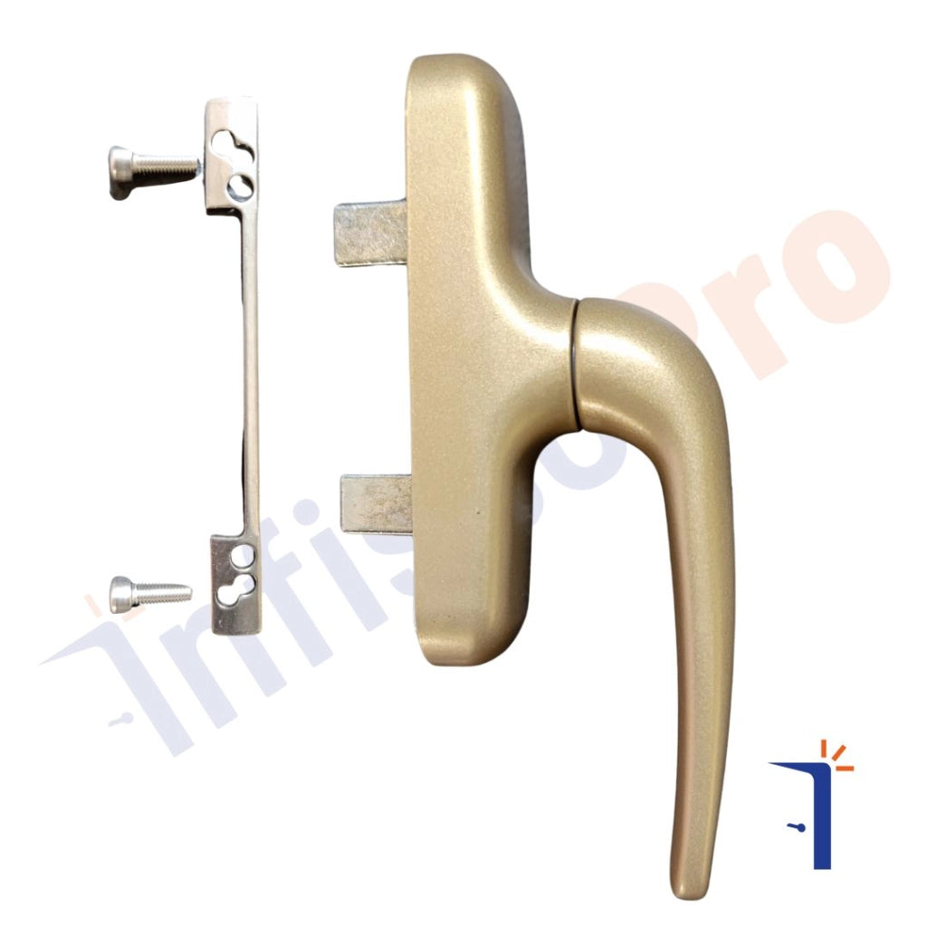 Maniglia cremonese Giesse Prima 01024 per finestre e persiane. Colore: Bronzo