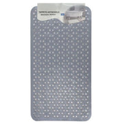 Trade Shop - Tappeto Antiscivolo Intreccio Geometrico Grigio Per Vasca Da Bagno Doccia 40x74cm 10799 -