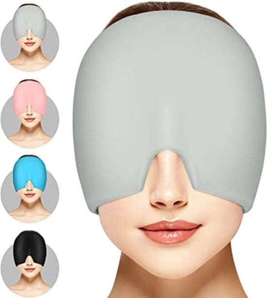 Maschera per la Migraine - Maschera per la Cefalea - Maschera per la Cefalea - Colore Grigio 

Modello: Migraine Muts 
Codice: 123456 
Dimensioni: 20 x 15 cm 
Materiali: Silicone, Poliuretano 
Colore: Grigio
