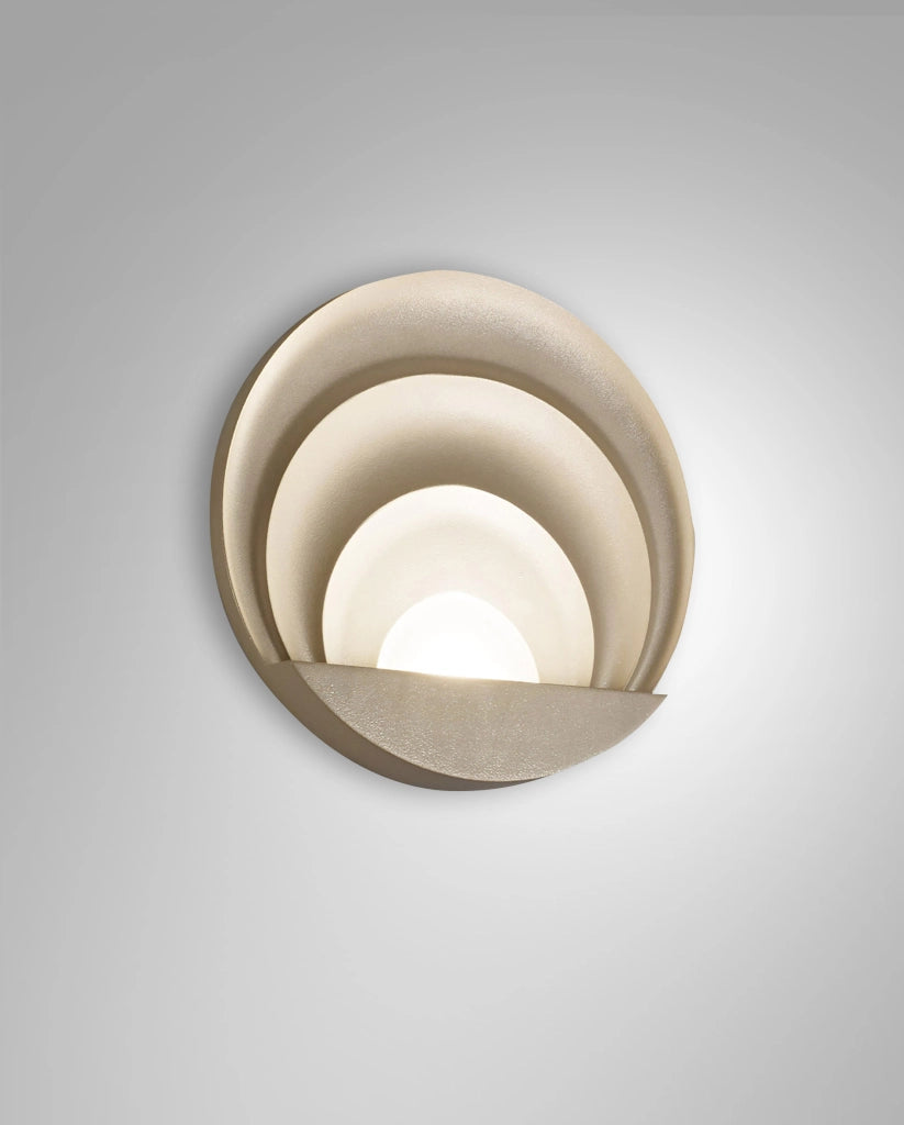 Sunrise Lampada da Parete a LED Integrato 29W 3240lm 3000K Oro Opaco - Struttura in Alluminio Pressofusione IP20 Design Moderno ed Elegante