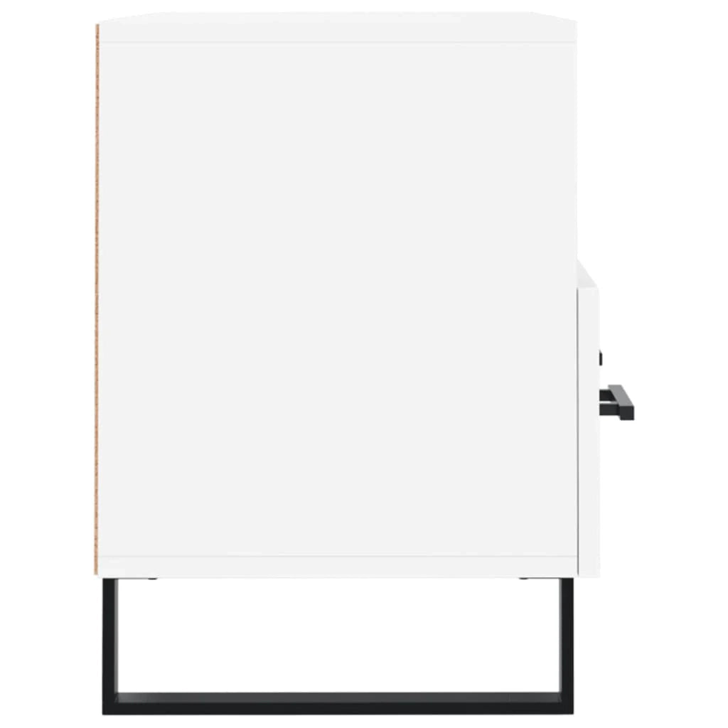Mobile TV multimediale mensola TV credenza TV sala da pranzo soggiorno camera da letto 80 x 36 x 50 cm legno ingegnerizzato bianco 02_0026292
