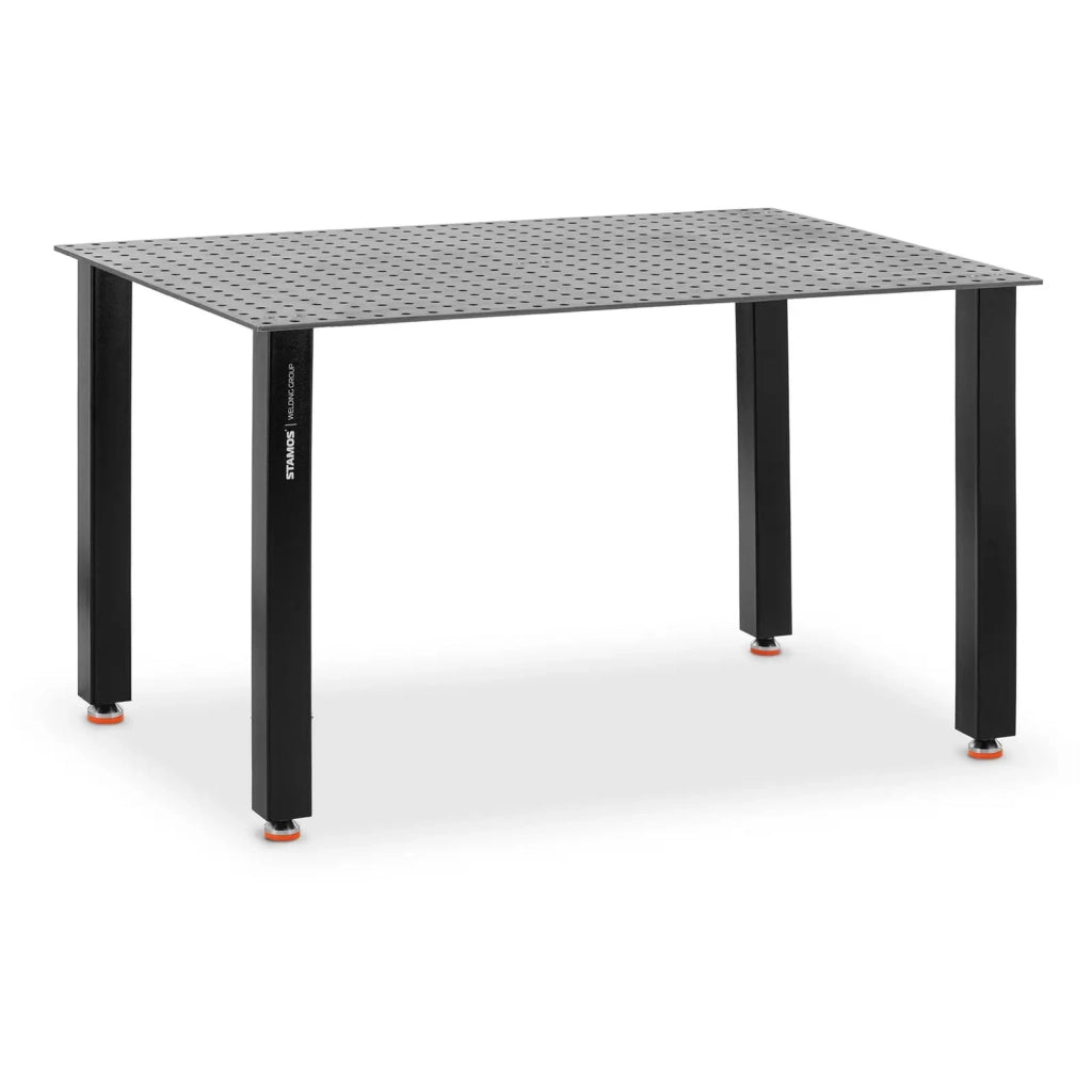 Tavolo da saldatura professionale 200 kg 150 x 100 cm acciaio nero argento 14_0010012