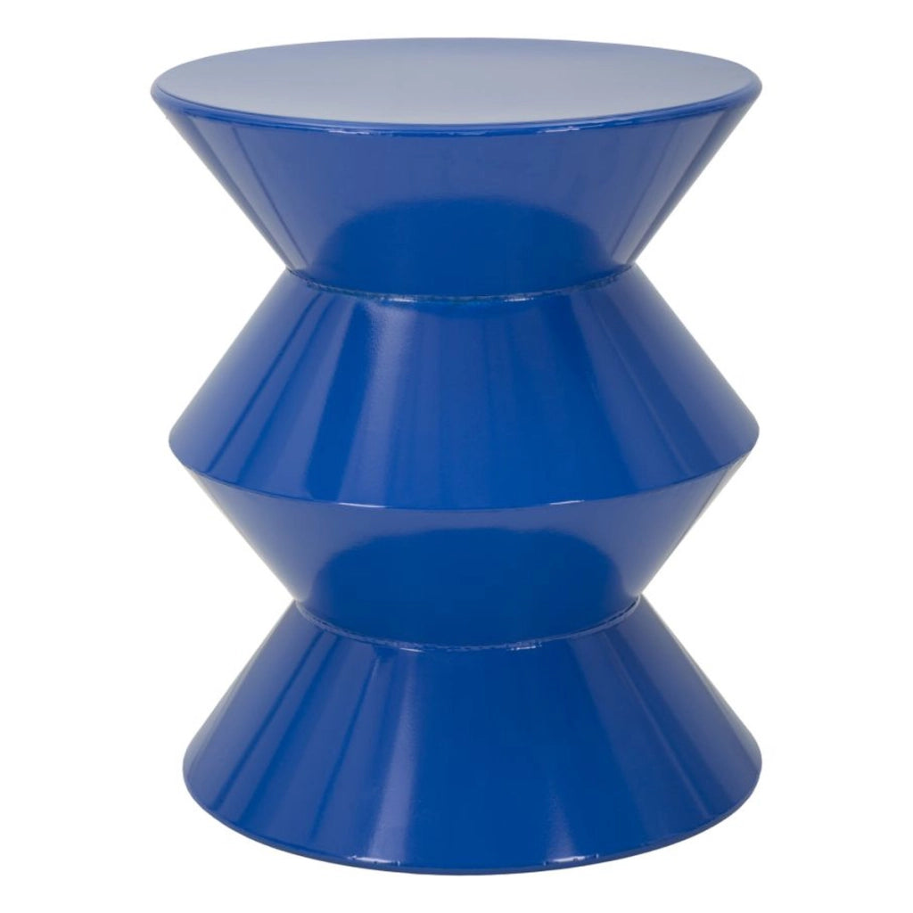 Tavolino VKH1081, Blu, Metallo, 37,5x37,5x45 cm