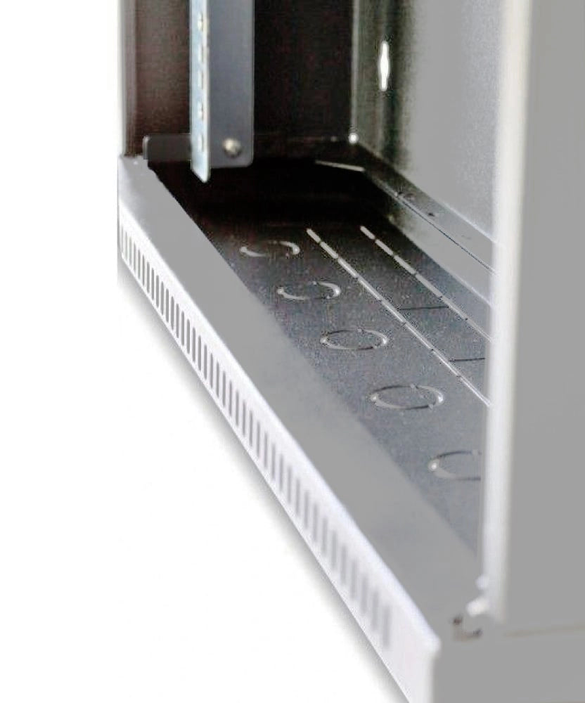 Armadio Rack 19'' Flat a muro p.30cm 6 unità sezione unica Grigio